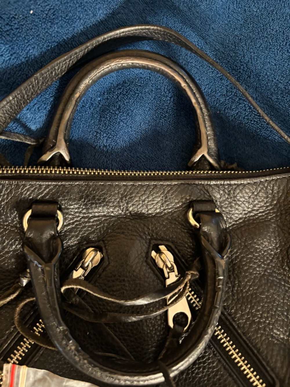 Rebecca Minkoff Micro Moto Leather Satchel - Picture 3 of 9
